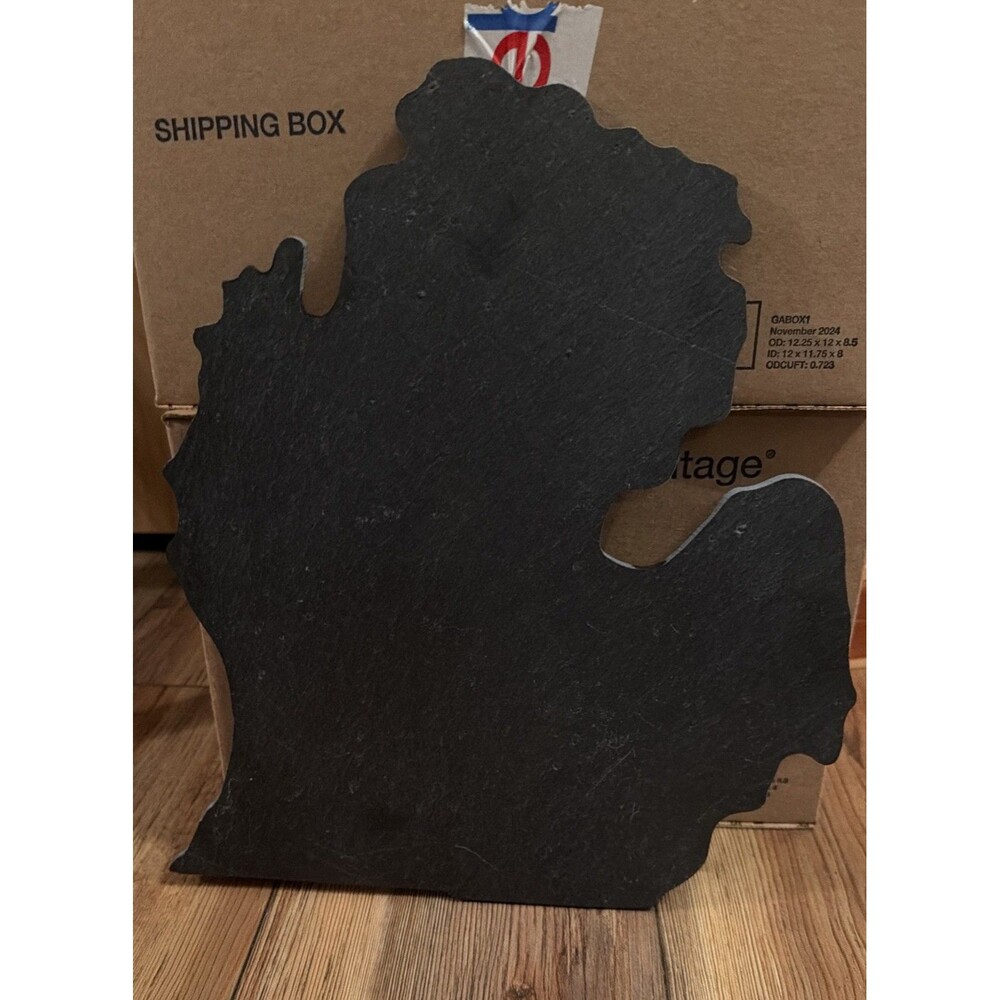 Slate Cutting/Serving/Charcuterie Board "Michigan" Excellent Pre Owned Condition